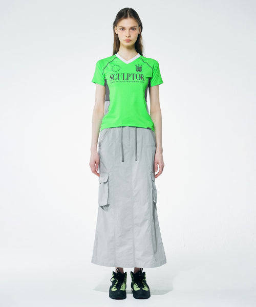 SPORTS JERSEY TEE ACID GREEN