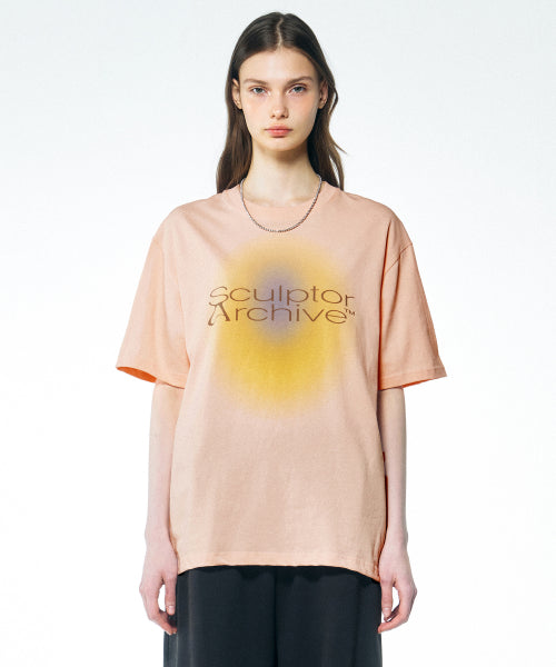 COLOUR ARCHIVE LOGO TEE PALE PINK