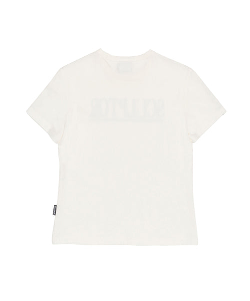 CLASSIC LOGO PIPING CROP TOP - 2 COLORS WHITE