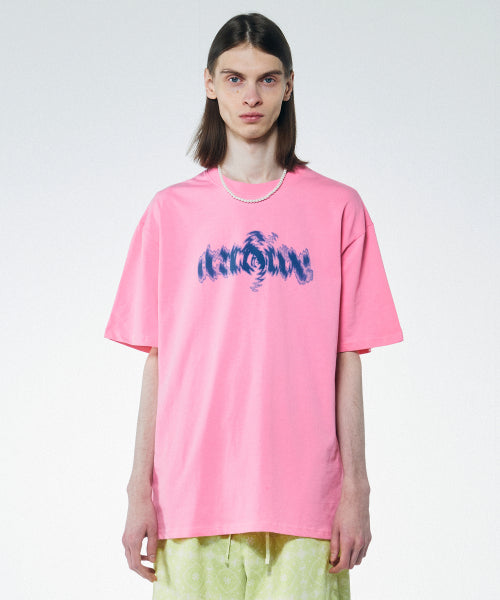 DISTORTED LOGO TEE - 2 COLORS PINK