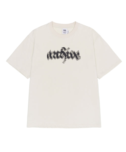 DISTORTED LOGO TEE - 2 COLORS WHITE