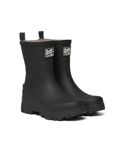 PLATFORM RAIN BOOTS MIDDLE - 7 COLORS BLACK