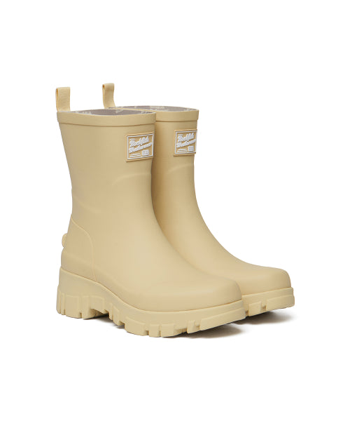 PLATFORM RAIN BOOTS MIDDLE - 7 COLORS BLACK