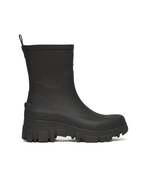 PLATFORM RAIN BOOTS MIDDLE - 7 COLORS BLACK