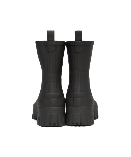 PLATFORM RAIN BOOTS MIDDLE - 7 COLORS BLACK