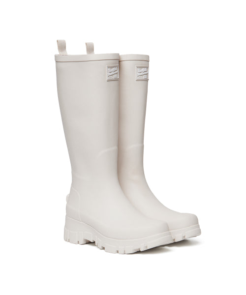 PLATFORM RAIN BOOTS LONG - 8 COLORS BLACK