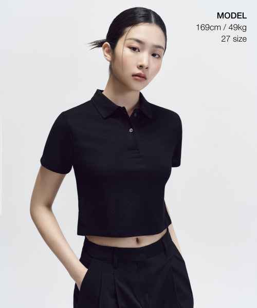 SEMI BALLOON HIDDEN BANDING SLACKS - 2 COLORS BLACK