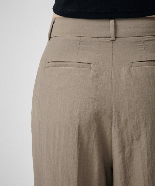 CRINKLE WIDE PANTS - 3 COLORS BEIGE