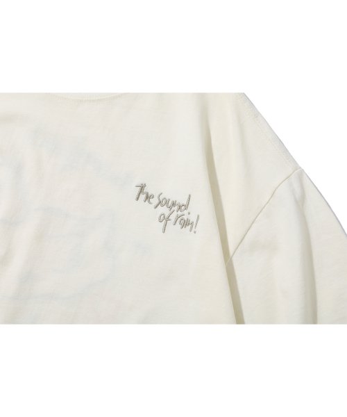 EMBROIDERY SHORT SLEEVE TEE - 2 COLORS CREAM