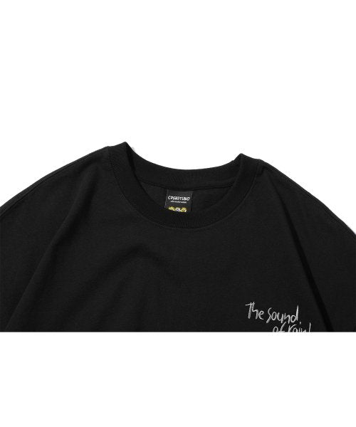 EMBROIDERY SHORT SLEEVE TEE - 2 COLORS BLACK