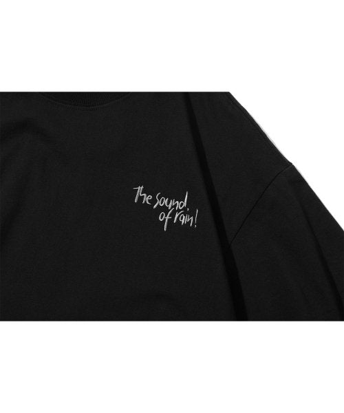 EMBROIDERY SHORT SLEEVE TEE - 2 COLORS BLACK