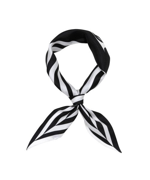 RECLOW SYMBOL STRIPE BIG SILK SCARF AS SHOWN