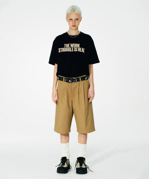 WORK STRUGGLE TEE - 3 COLORS BLACK