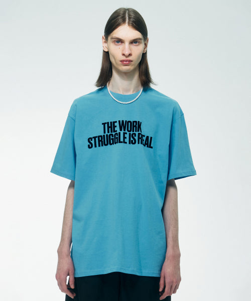 WORK STRUGGLE TEE - 3 COLORS BLUE