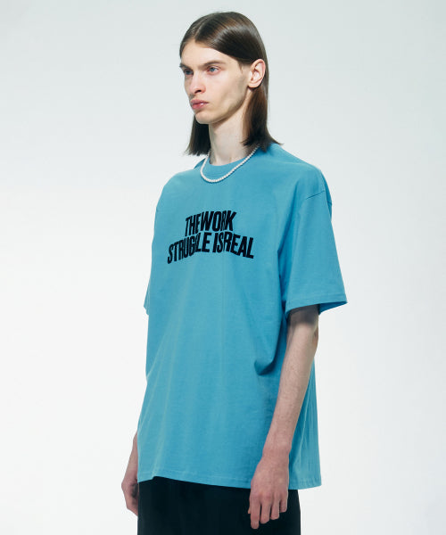 WORK STRUGGLE TEE - 3 COLORS BLUE