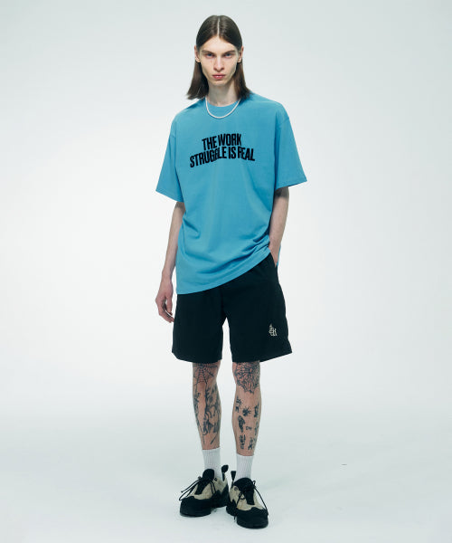 WORK STRUGGLE TEE - 3 COLORS BLUE