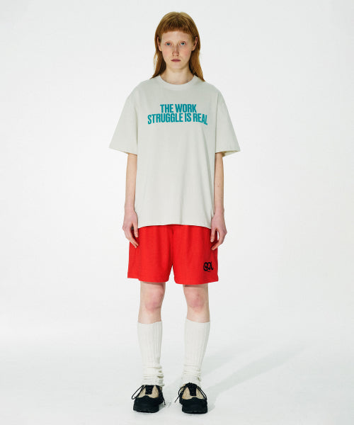 WORK STRUGGLE TEE - 3 COLORS WHITE