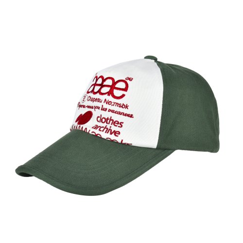 WEB LOGO 5 PANNEL BALL CAP - 5 COLORS GREEN