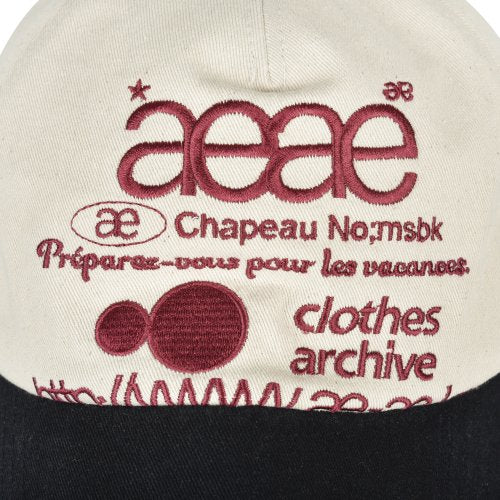 WEB LOGO 5 PANNEL BALL CAP - 5 COLORS BLACK