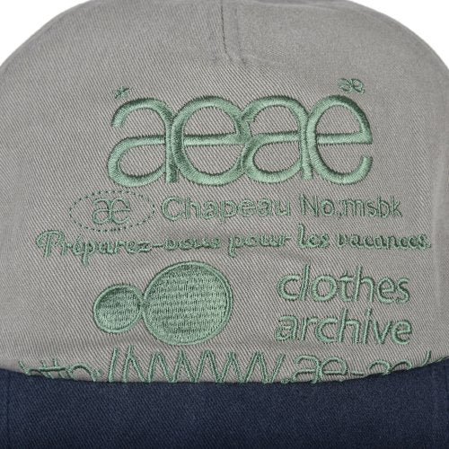 WEB LOGO 5 PANNEL BALL CAP - 5 COLORS GREY
