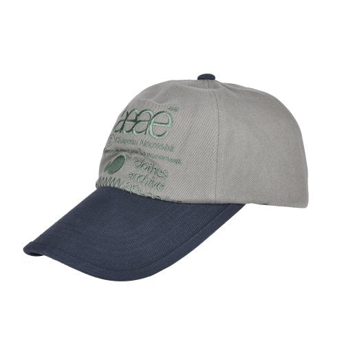 WEB LOGO 5 PANNEL BALL CAP - 5 COLORS GREY