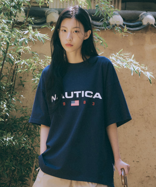 83 FLAG LOGO T-SHIRT - 4 COLORS NAVY