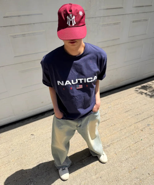 83 FLAG LOGO T-SHIRT - 4 COLORS NAVY