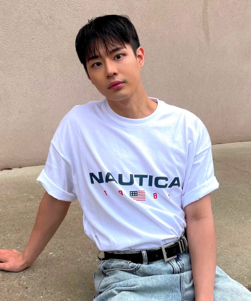 83 FLAG LOGO T-SHIRT - 4 COLORS WHITE