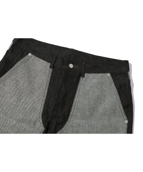 LAYER DENIM PANTS - 2 COLORS BLACK