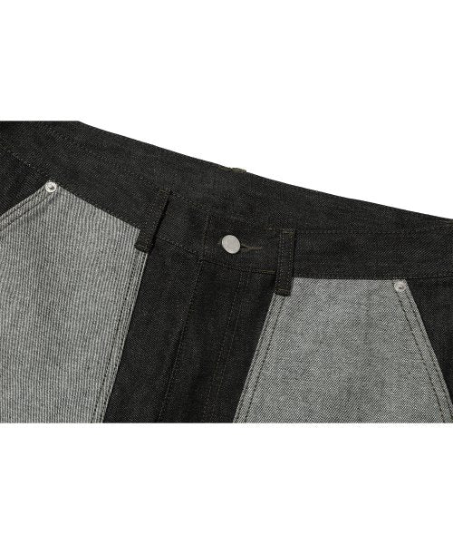 LAYER DENIM PANTS - 2 COLORS BLACK