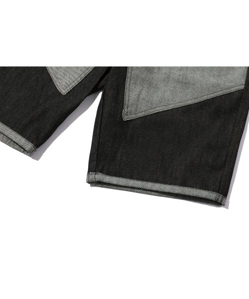 LAYER DENIM PANTS - 2 COLORS BLACK
