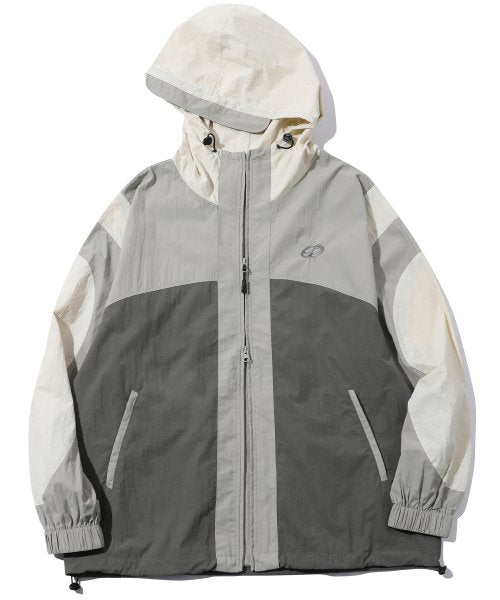 CRACKING HOOD WINDBREAKER - 2 COLORS GREY