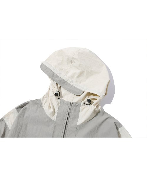 CRACKING HOOD WINDBREAKER - 2 COLORS GREY