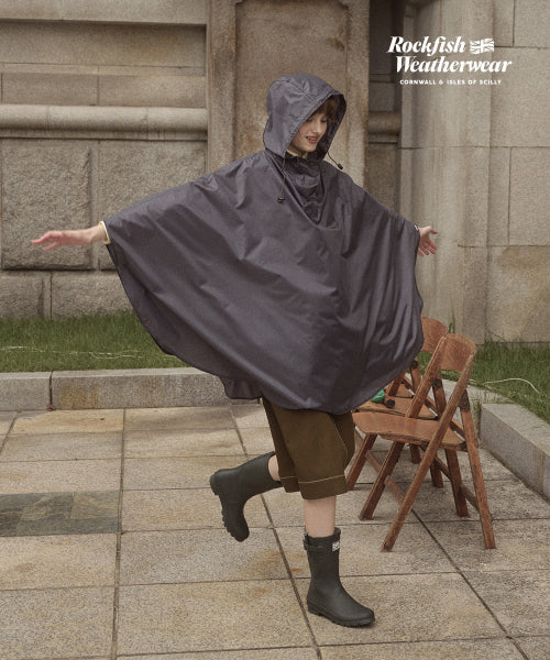 PACKABLE RAIN PONCHO - 4 COLORS IVORY