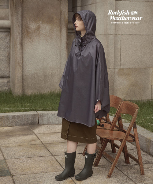 PACKABLE RAIN PONCHO - 4 COLORS IVORY
