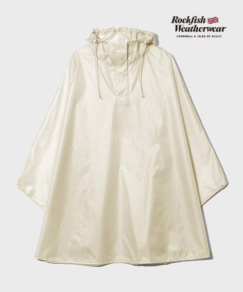 PACKABLE RAIN PONCHO - 4 COLORS IVORY