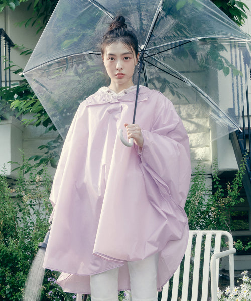 PACKABLE RAIN PONCHO - 4 COLORS IVORY