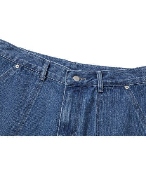 BERMUDA FATIGUE CARGO DENIM PANTS - 2 COLORS INDIGO