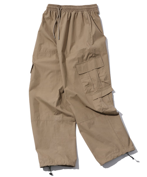 WIDE OVER CARGO PANTS - 4 COLORS BEIGE