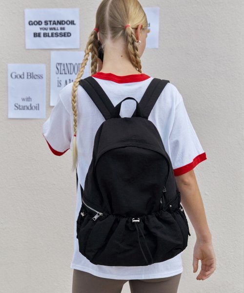 TIED BACKPACK - 3 COLORS CREAM