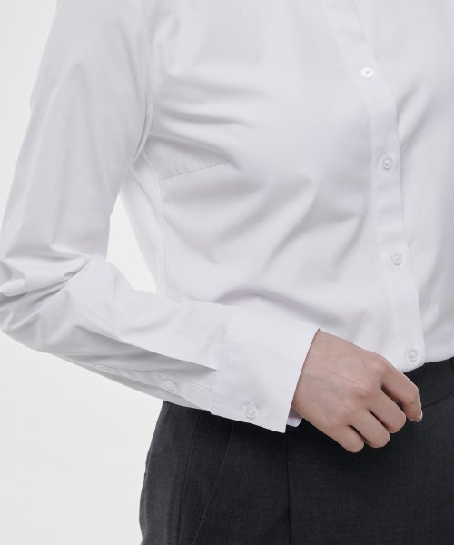 WOMENS SLIM FIT SHIRT #韓韶禧同款! - 9 COLORS WHITE