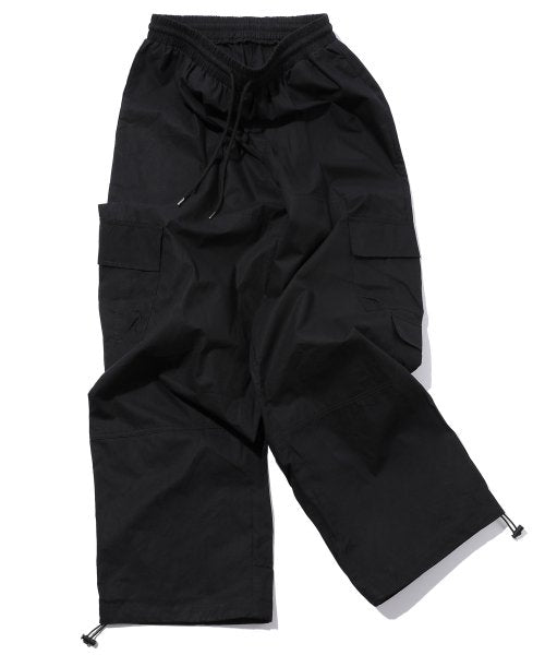 WIDE OVER CARGO PANTS - 4 COLORS BLACK