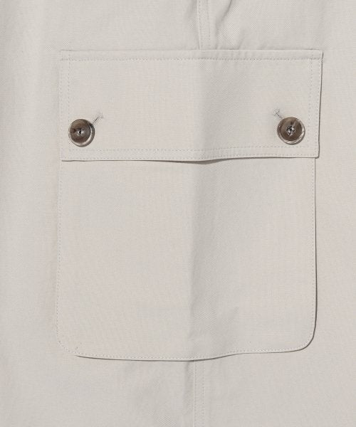 CARGO POCKET WIDE PANTS - 2 COLORS LIGHT GREY