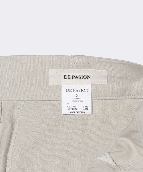 CARGO POCKET WIDE PANTS - 2 COLORS LIGHT GREY