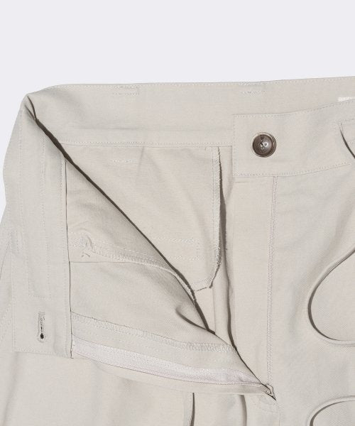 CARGO POCKET WIDE PANTS - 2 COLORS LIGHT GREY