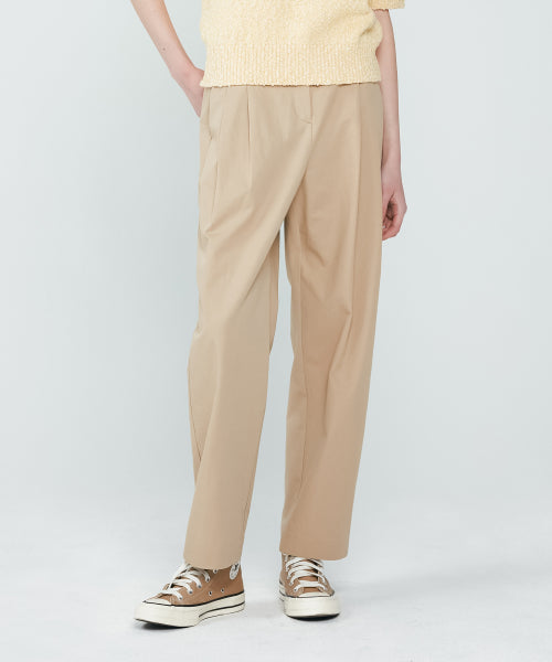 COTTON PANTS - 2 COLORS BEIGE
