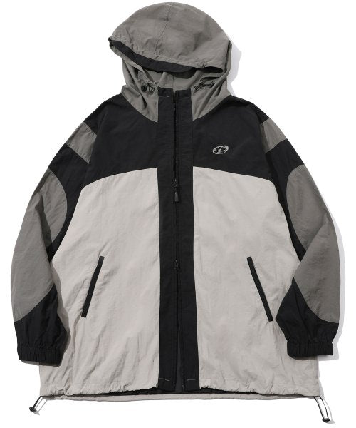CRACKING HOOD WINDBREAKER - 2 COLORS BLACK