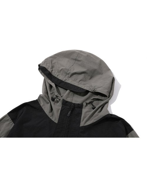 CRACKING HOOD WINDBREAKER - 2 COLORS BLACK