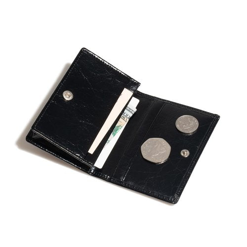 CRINKLE NAME POCKET - 2 COLORS BLACK