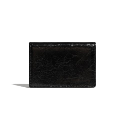 CRINKLE NAME POCKET - 2 COLORS BLACK